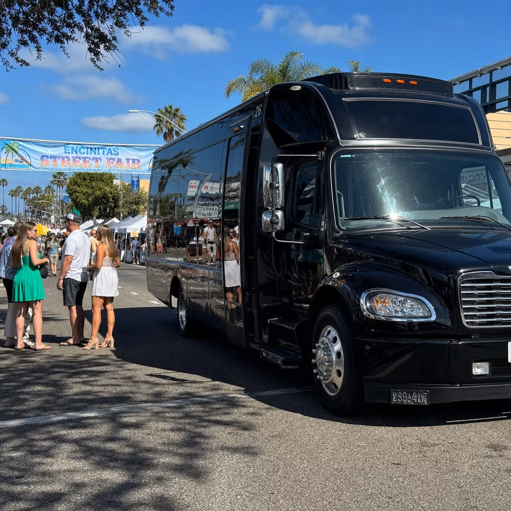 Rent a Bus to Encinitas Street Fair