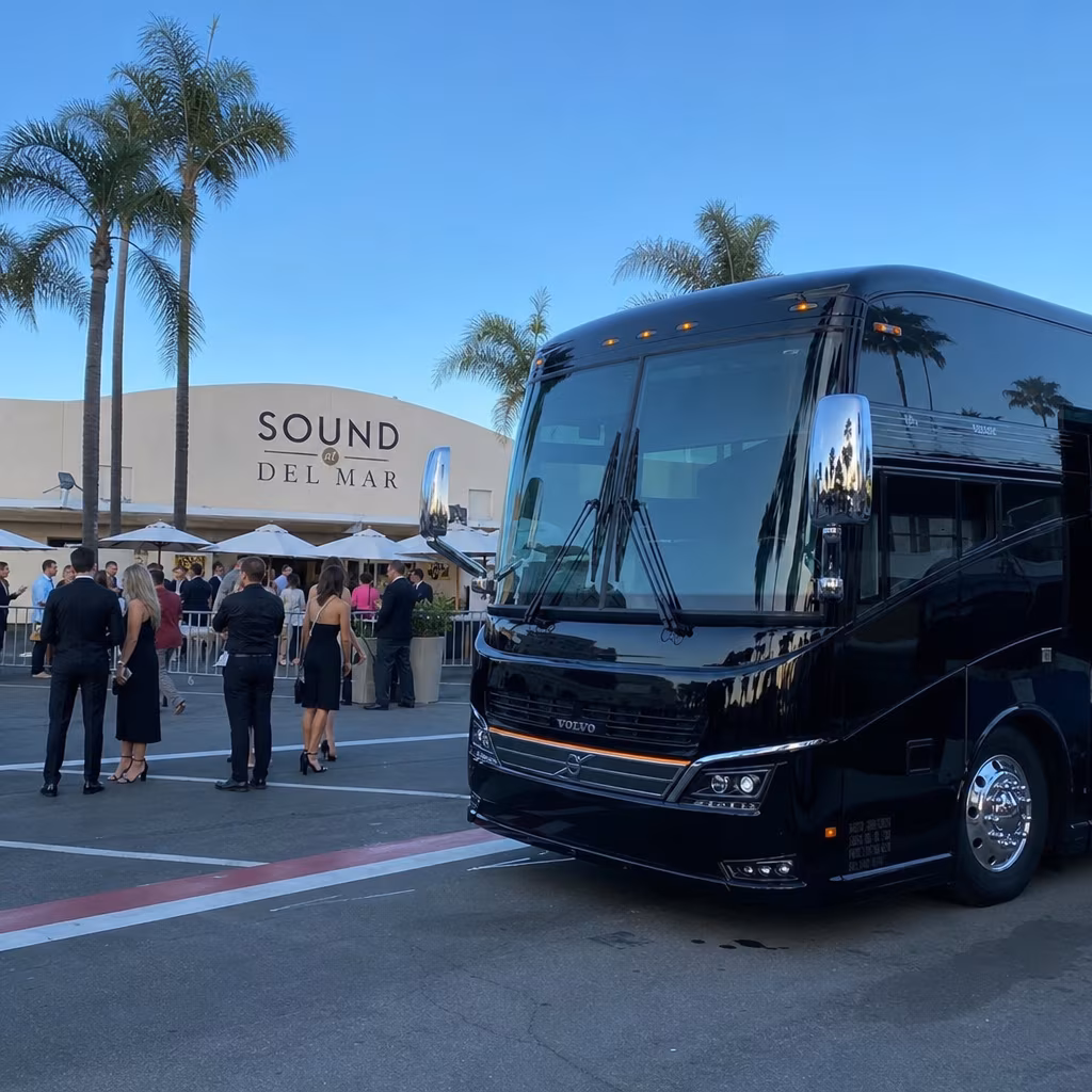 Rent a Bus to Sound at Del Mar Fairgrounds