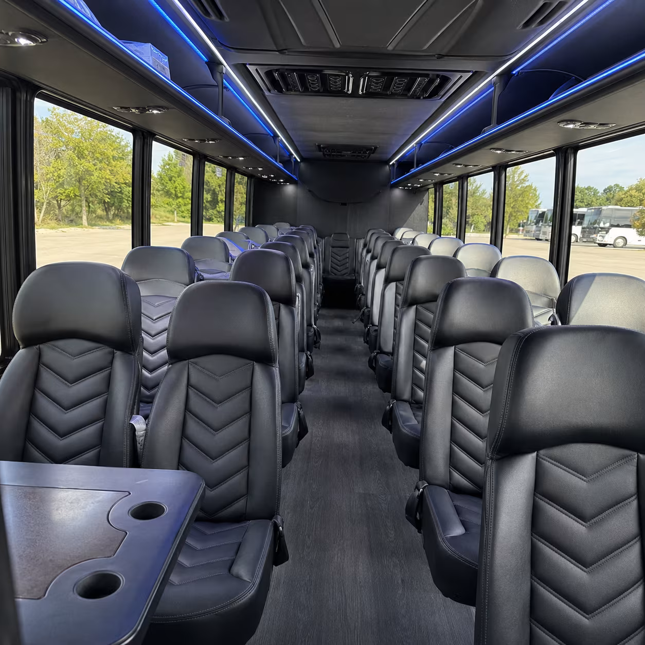 Encinitas Airport Shuttle & Transportation party bus exterior