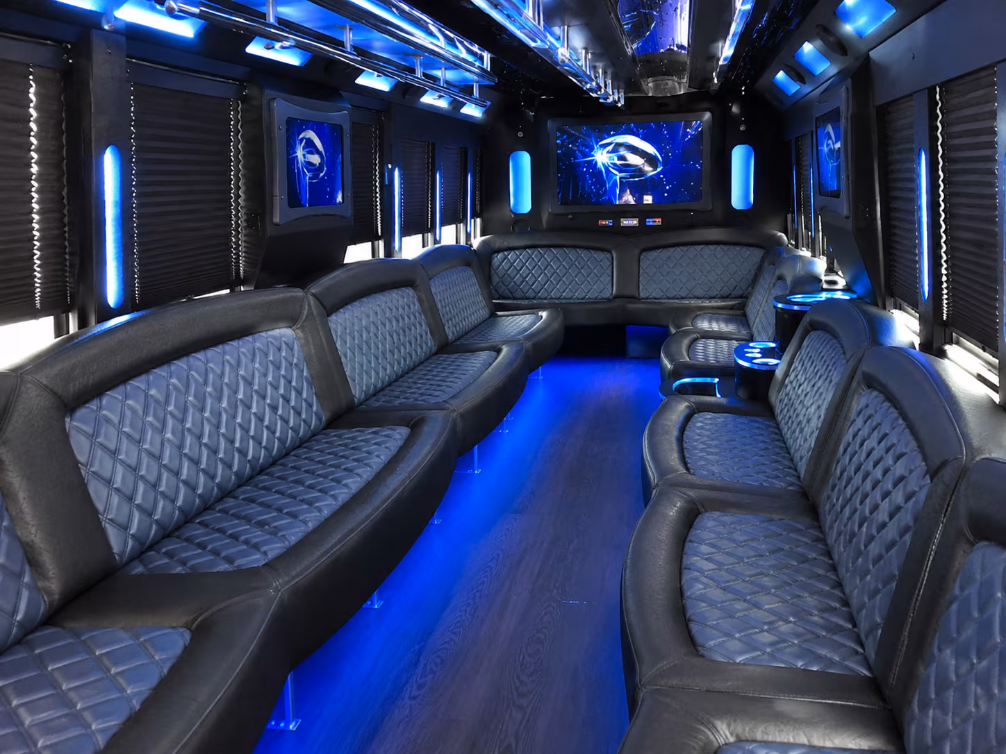 Encinitas Birthday, Sweet 16, & Quinceañera Transportation party bus exterior