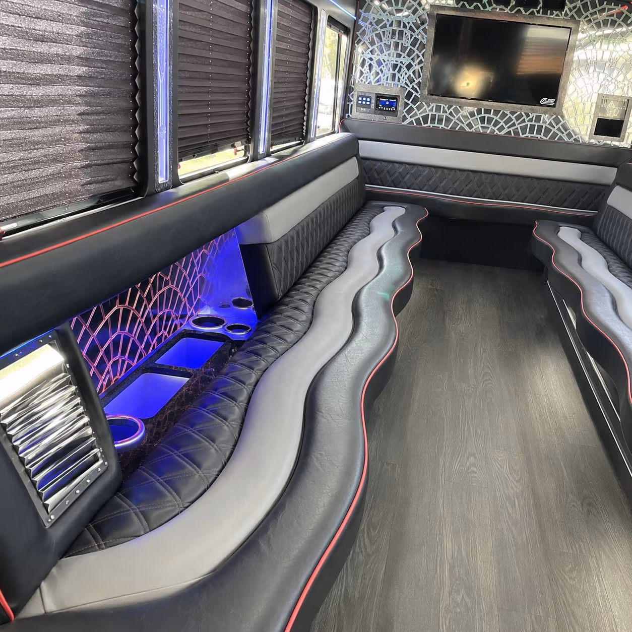 Encinitas Concert & Music Festival Transportation party bus interior