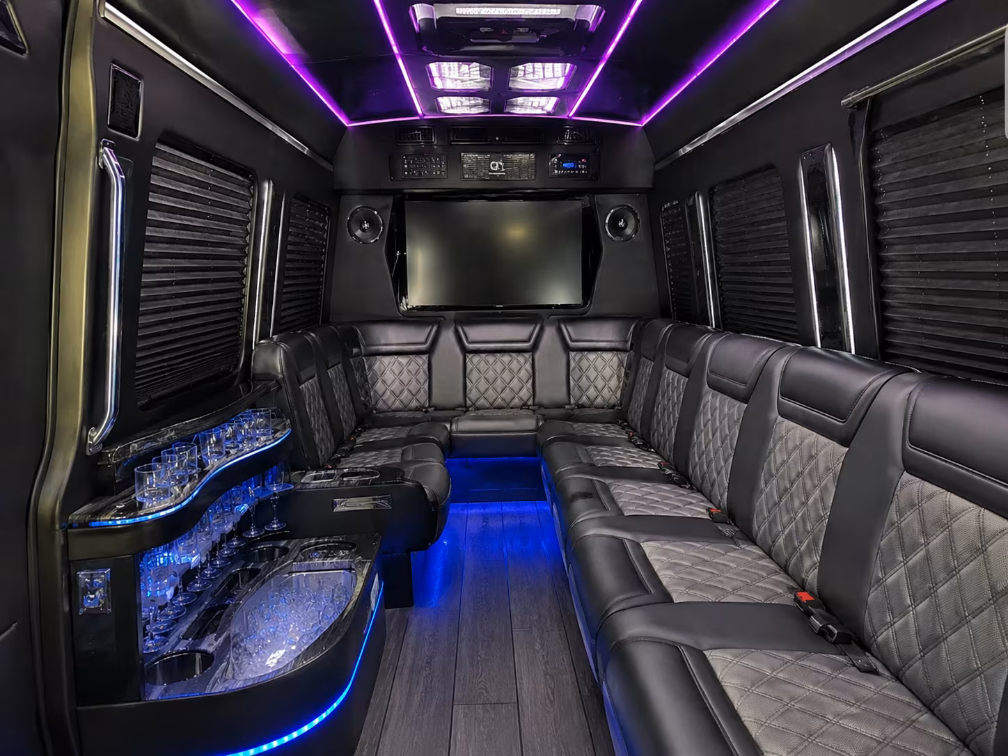 Encinitas Corporate Transportation party bus exterior