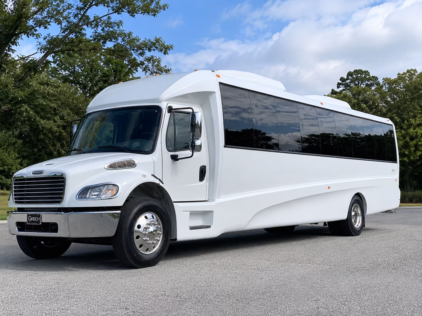 Encinitas Prom & Homecoming Transportation party bus exterior