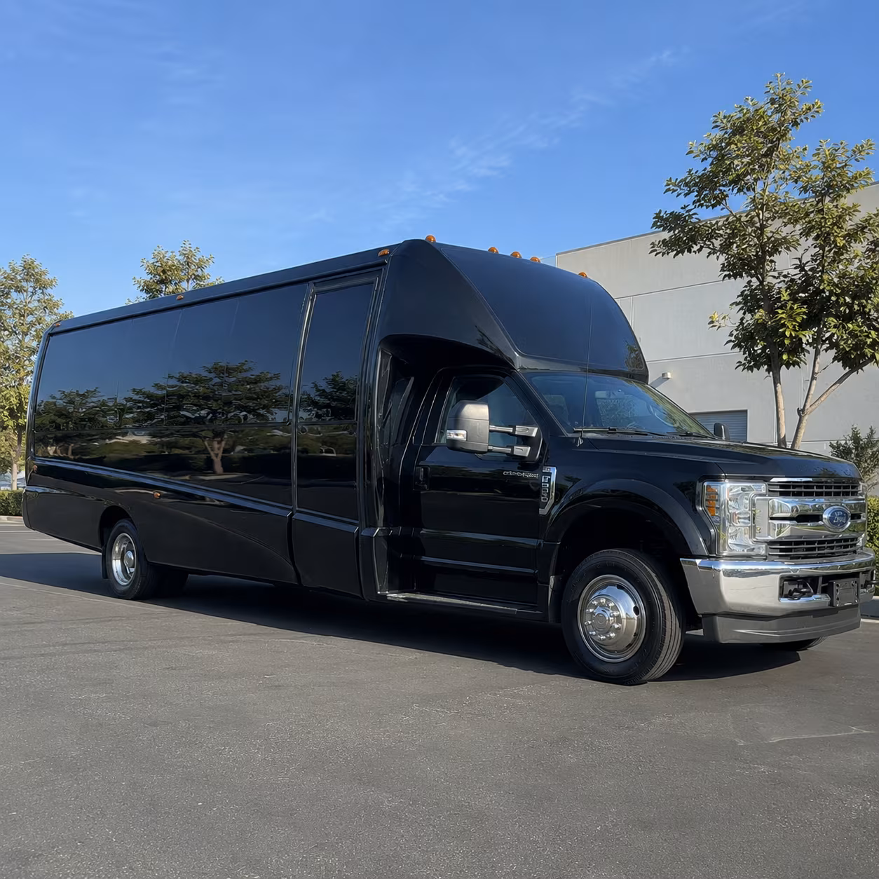 Encinitas Prom & Homecoming Transportation party bus exterior