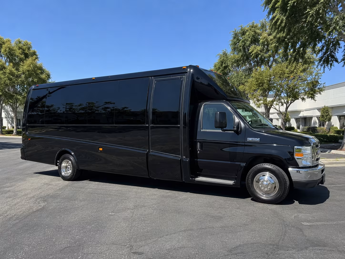 Encinitas Prom & Homecoming Transportation party bus exterior