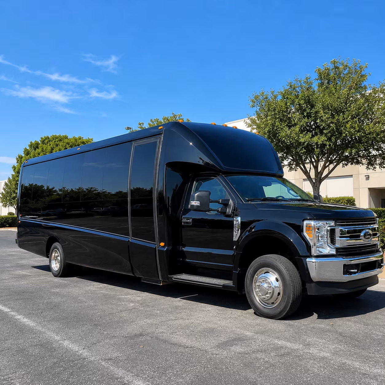 Encinitas School Event Transportation party bus exterior