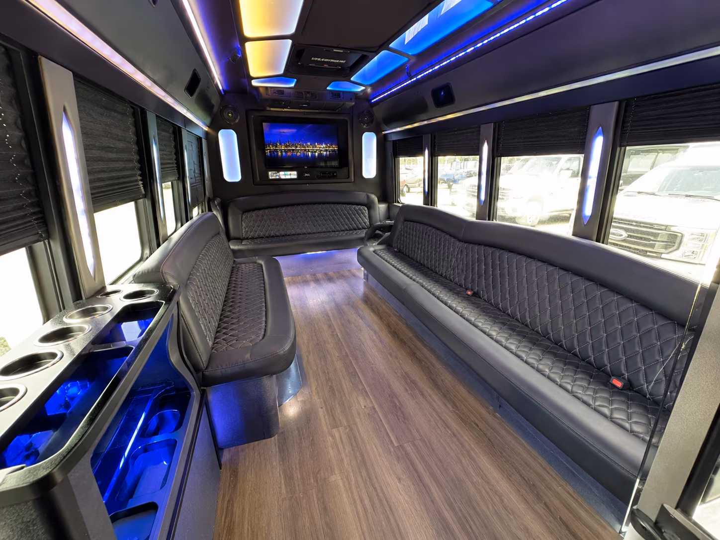 Encinitas Sporting Event Transportation party bus exterior
