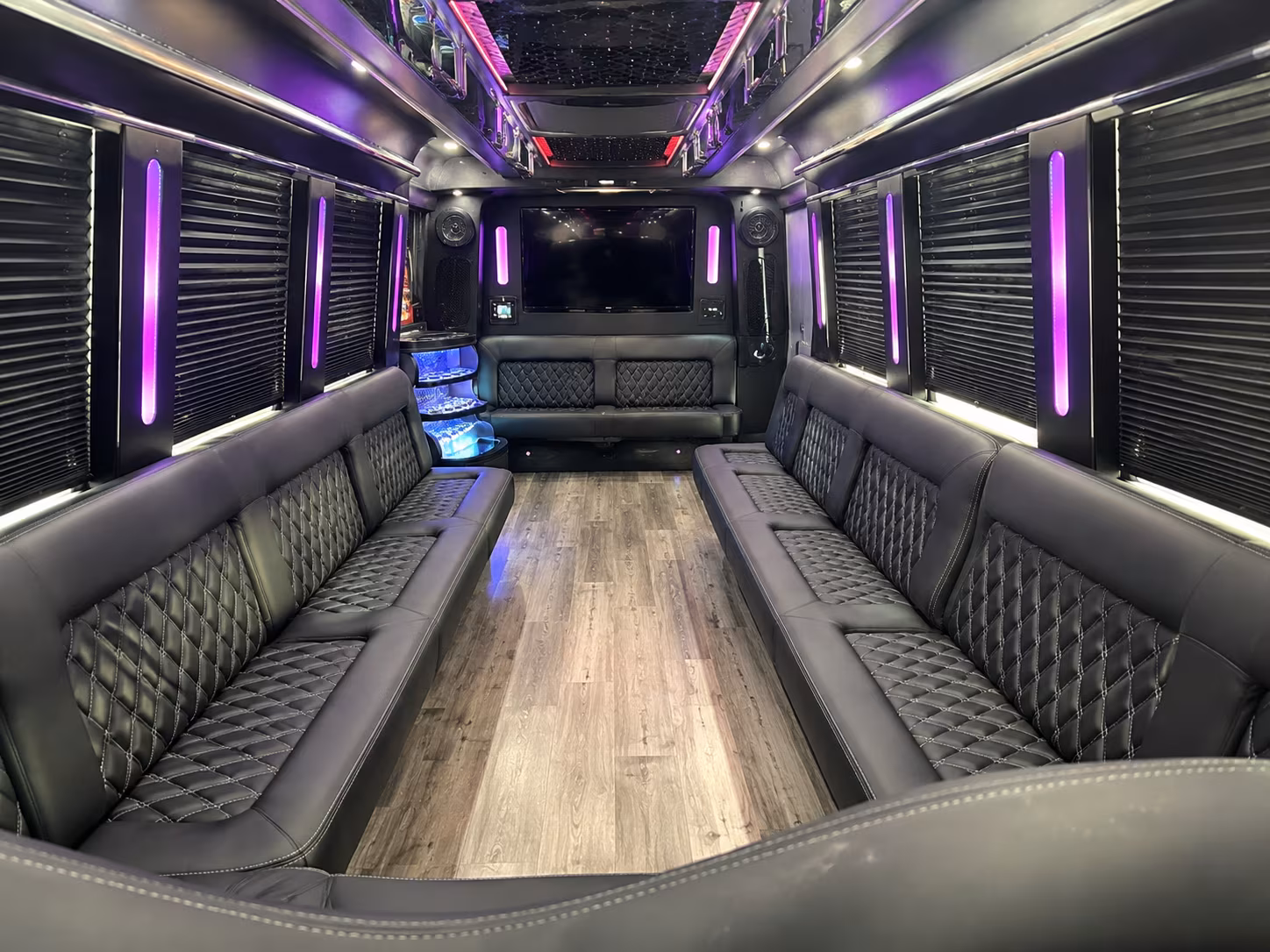 Encinitas Wedding Transportation onboard seating