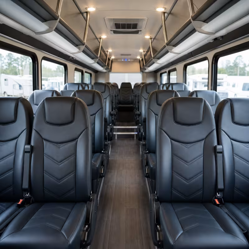 15-35 Passenger Minibus Interior