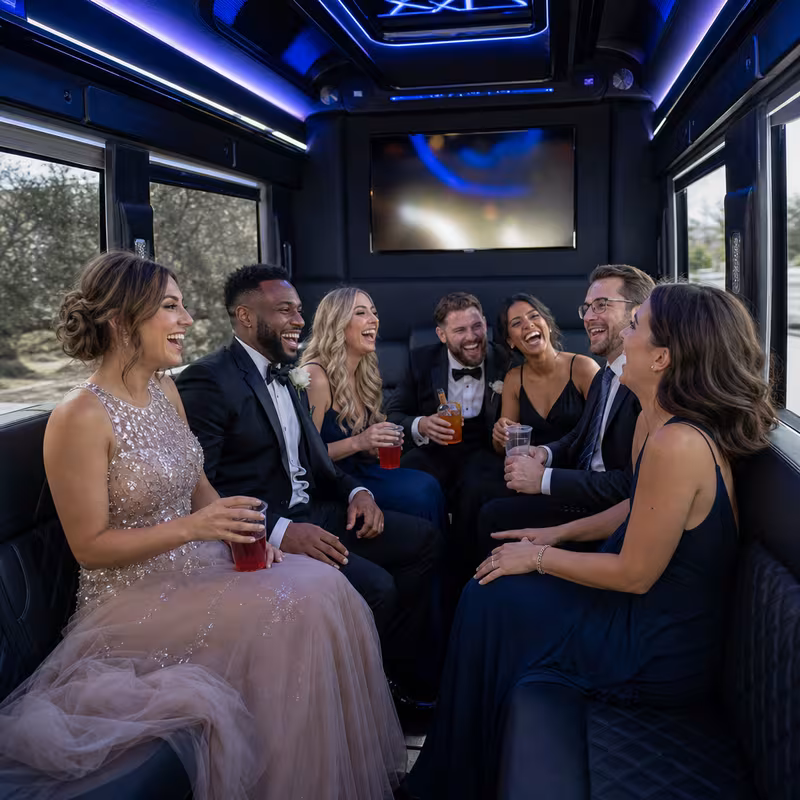 Encinitas Prom & Homecoming Transportation fleet vehicle