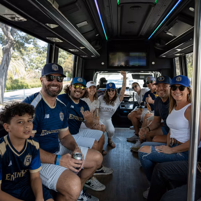 Encinitas Sporting Event Transportation fleet vehicle
