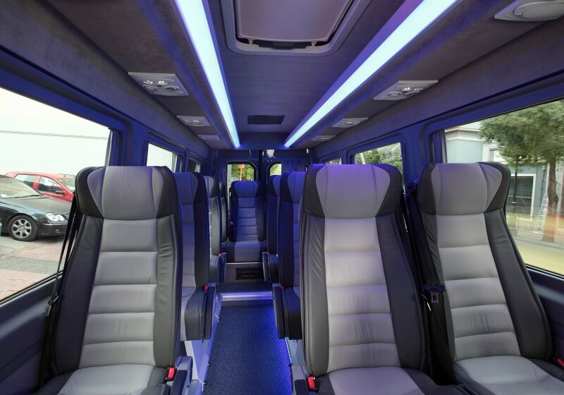 San Mateo 18 Passenger Van/Minibus Interior
