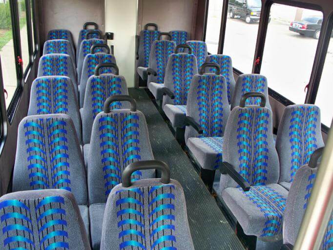 San Mateo 25 Passenger Mini Bus Interior
