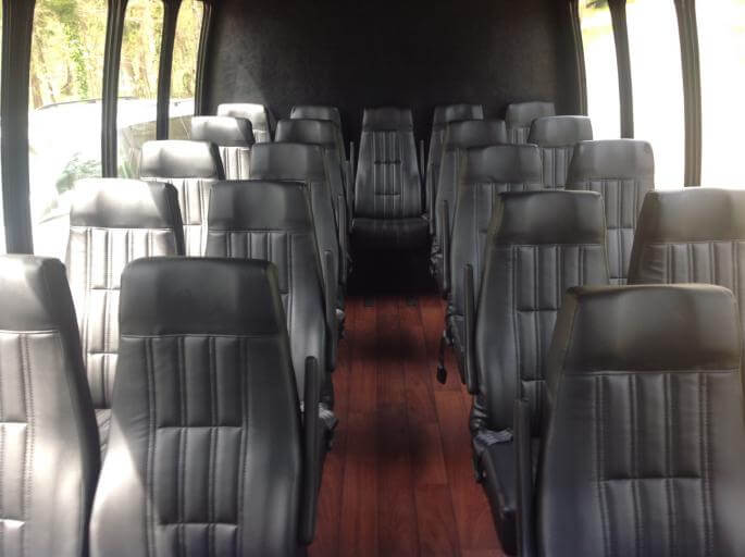 San Mateo 30 Passenger Shuttle Bus Interior