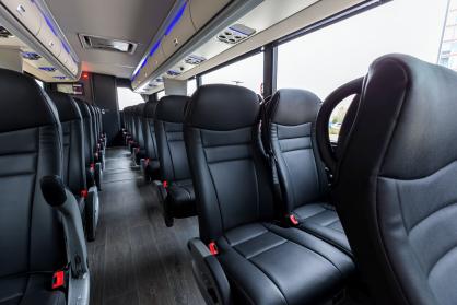 San Mateo 45 Passenger Mini Coach Interior