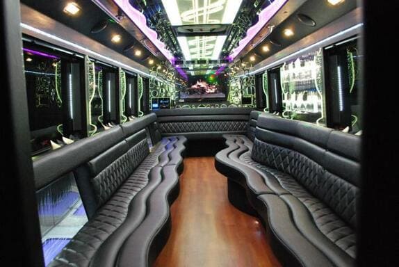 Rialto 25 Passenger Limo bus Interior