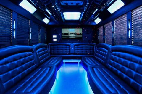 Inglewood 36 Passenger Party Bus Interior