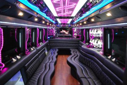 Menifee 50 Passenger Party Bus Interior